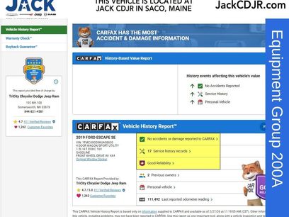 Used 2019 Ford Escape SE