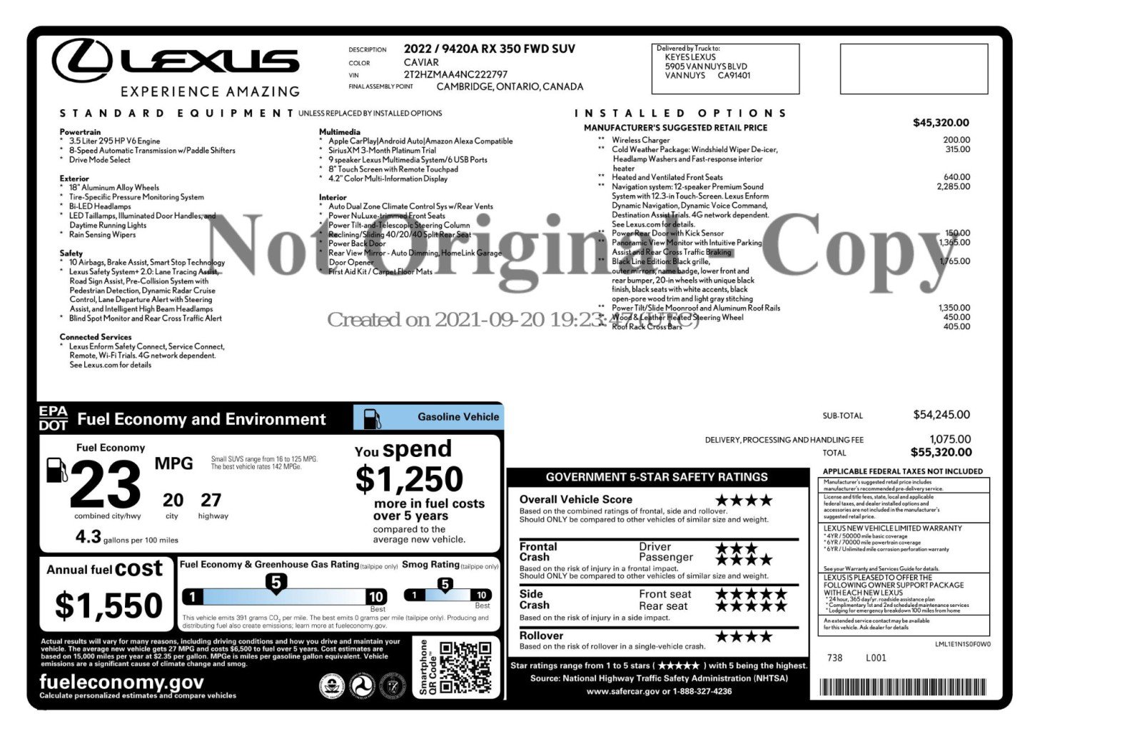 Used 2022 Lexus RX 350 FWD w/ Special Edition image 58