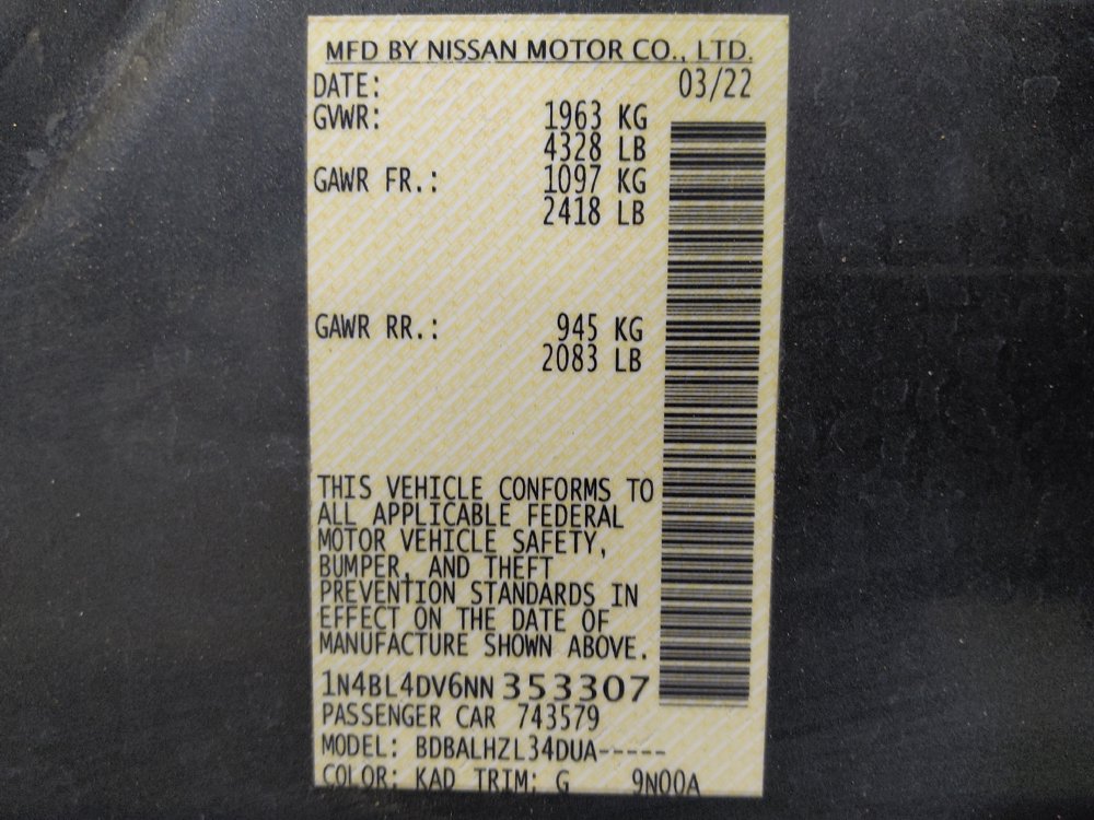 Used 2022 Nissan Altima 2.5 SV FWD image 33