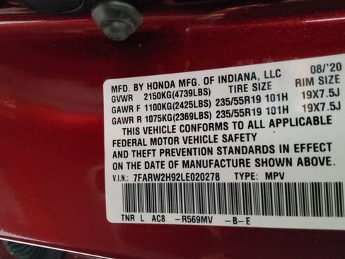 Certified 2020 Honda CR-V Touring image 48