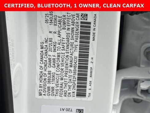 Certified 2025 Honda Civic Sport image 31