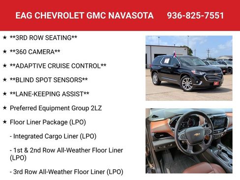 Used 2021 Chevrolet Traverse High Country w/ LPO, Floor Liner Package AWD/4WD image 8