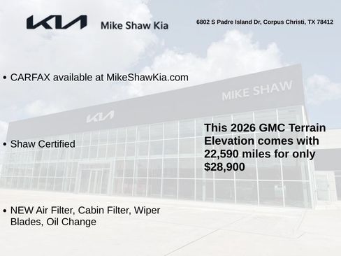 Used 2026 GMC Terrain Elevation w/ Elevation Premium Package FWD image 3