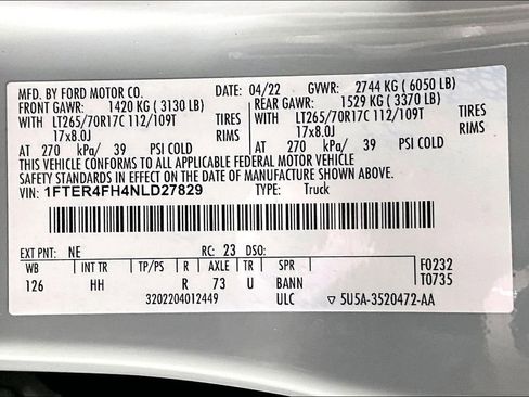 Used 2022 Ford Ranger Lariat w/ Tremor Off-Road Package image 32