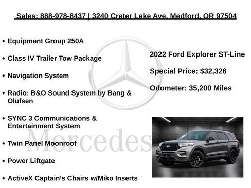 Used 2022 Ford Explorer ST-Line w/ Class IV Trailer Tow Package image 5