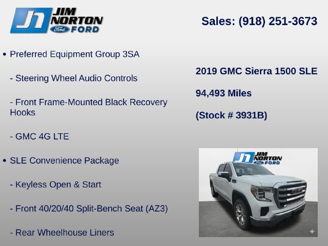Used 2019 GMC Sierra 1500 SLE w/ SLE Value Package AWD/4WD image 14