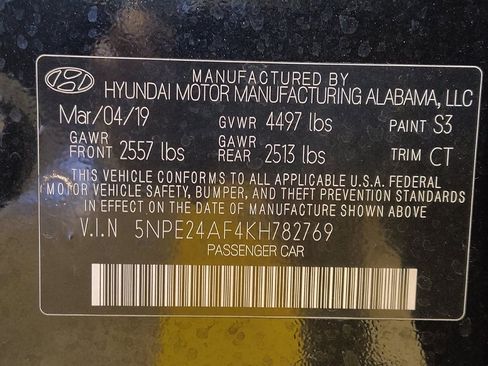 Used 2019 Hyundai Sonata SE w/ Cargo Package FWD image 33