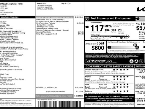 Used 2023 Kia EV6 Wind w/ Wind Technology Package image 53