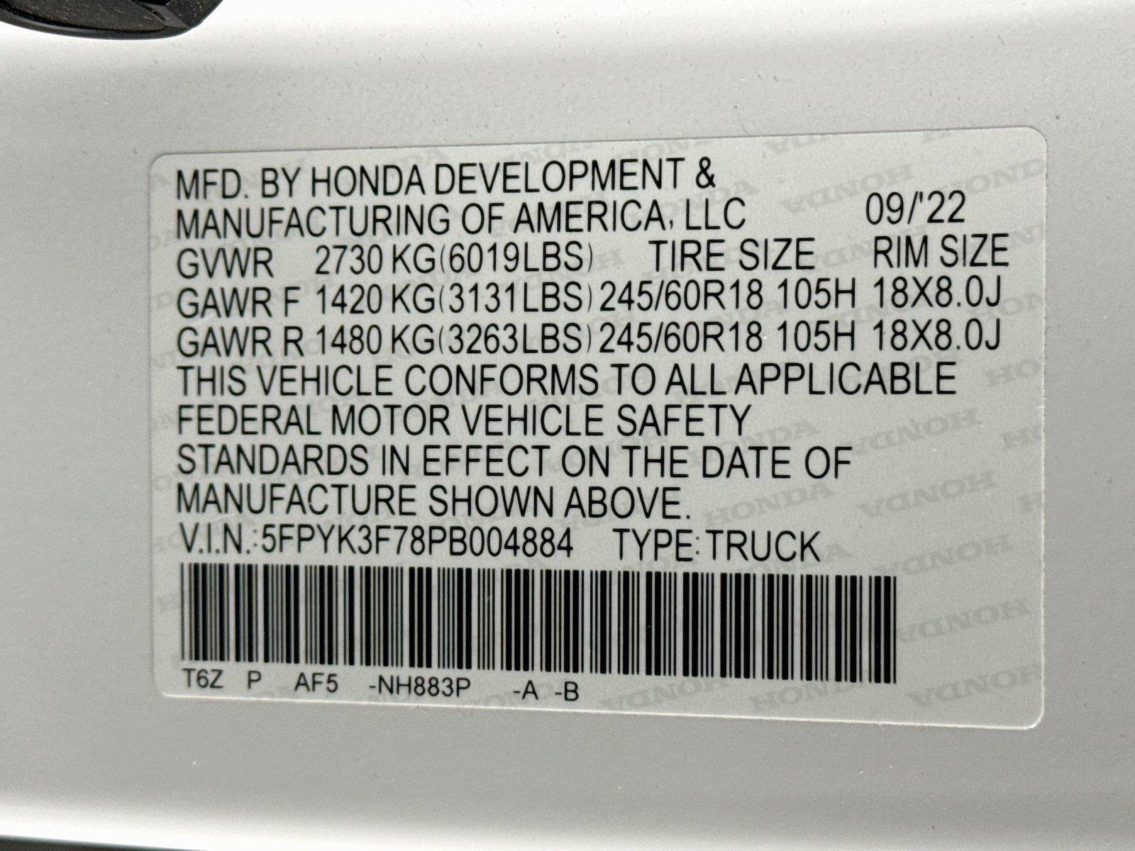 Used 2023 Honda Ridgeline RTL-E image 24
