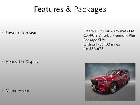 Certified 2025 MAZDA CX-90 3.3 Turbo w/ Premium Plus Pkg AWD/4WD image 4