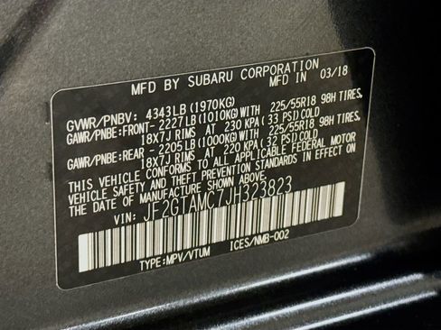 Used 2018 Subaru Crosstrek 2.0i Limited image 39