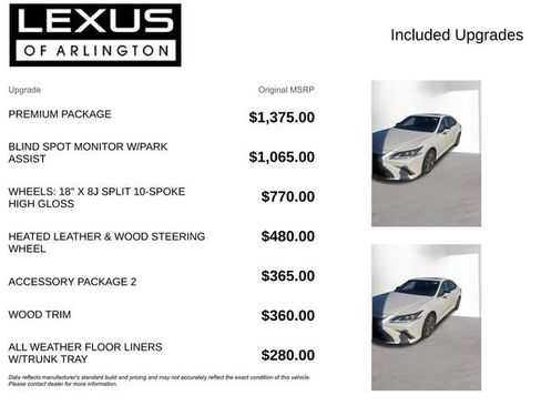 Used 2020 Lexus ES 350 w/ Premium Package image 4