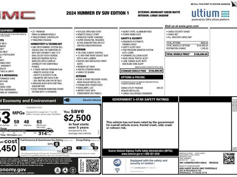 Used 2024 GMC Hummer EV 3X w/ LPO, Cargo Utility Package image 3