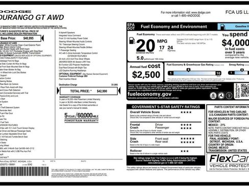 Certified 2026 Dodge Durango GT AWD/4WD image 3