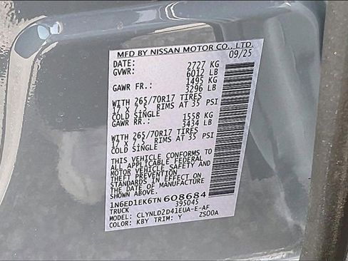 New 2026 Nissan Frontier PRO-4X w/ Pro Premium Package image 8