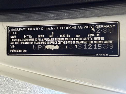 Used 1988 Porsche 911 Carrera RWD image 41