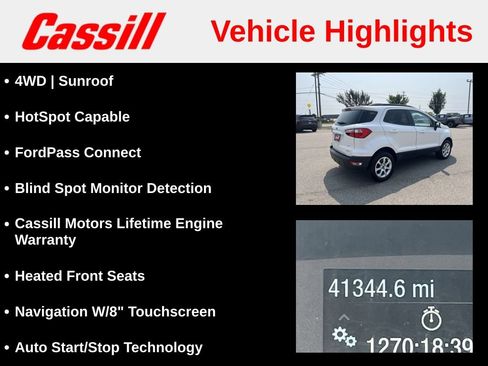 Used 2020 Ford EcoSport SE w/ SE Convenience Package AWD/4WD image 7