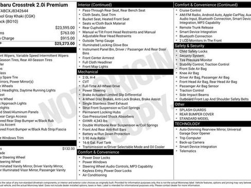 Used 2018 Subaru Crosstrek 2.0i Premium image 3