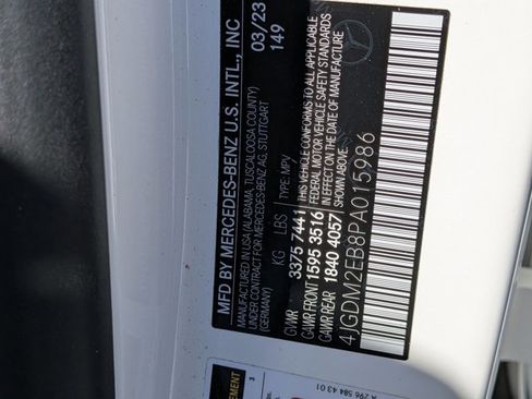 Used 2023 Mercedes-Benz EQS 450+ 4MATIC SUV image 18