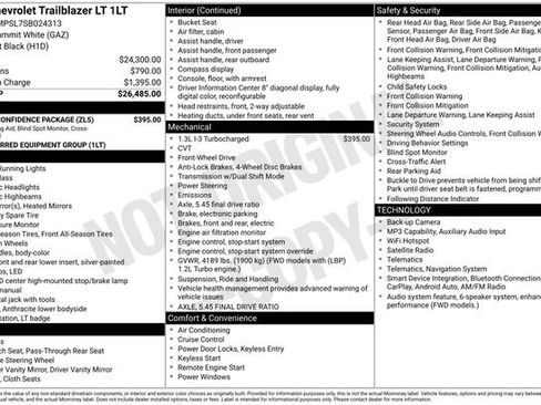 Used 2025 Chevrolet TrailBlazer LT w/ Driver Confidence Package FWD image 7