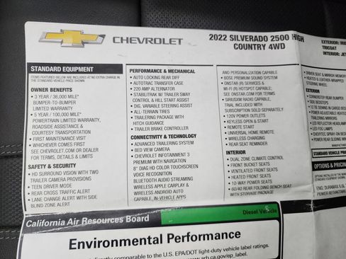 Used 2022 Chevrolet Silverado 2500 High Country w/ Safety Package II image 55