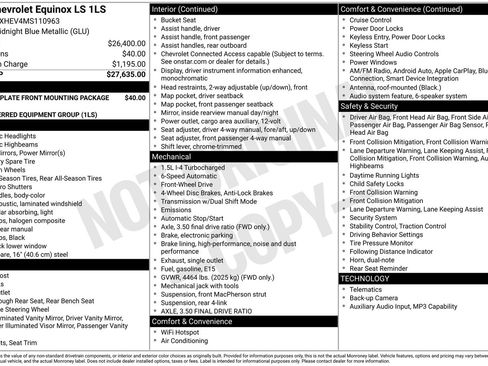 Used 2021 Chevrolet Equinox LS image 6