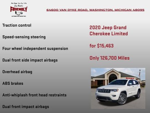 Used 2020 Jeep Grand Cherokee Limited AWD/4WD image 20