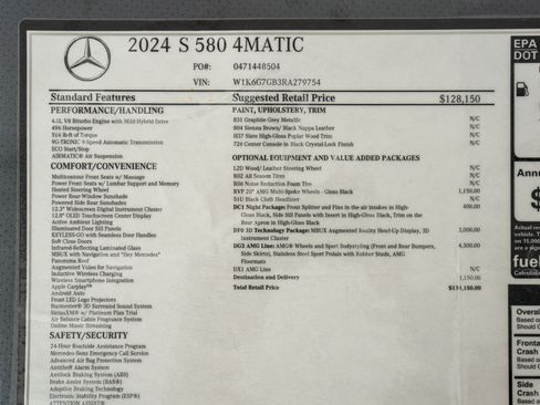Used 2024 Mercedes-Benz S 580 4MATIC Sedan image 24