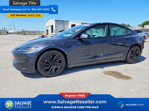 Used 2025 Tesla Model 3 Performance AWD/4WD image 1