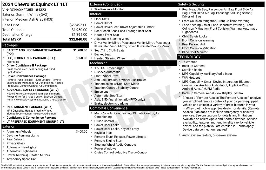 Used 2024 Chevrolet Equinox LT FWD image 10