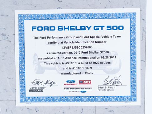 Used 2012 Ford Mustang Shelby GT500 w/ SVT Performance Pkg RWD image 69