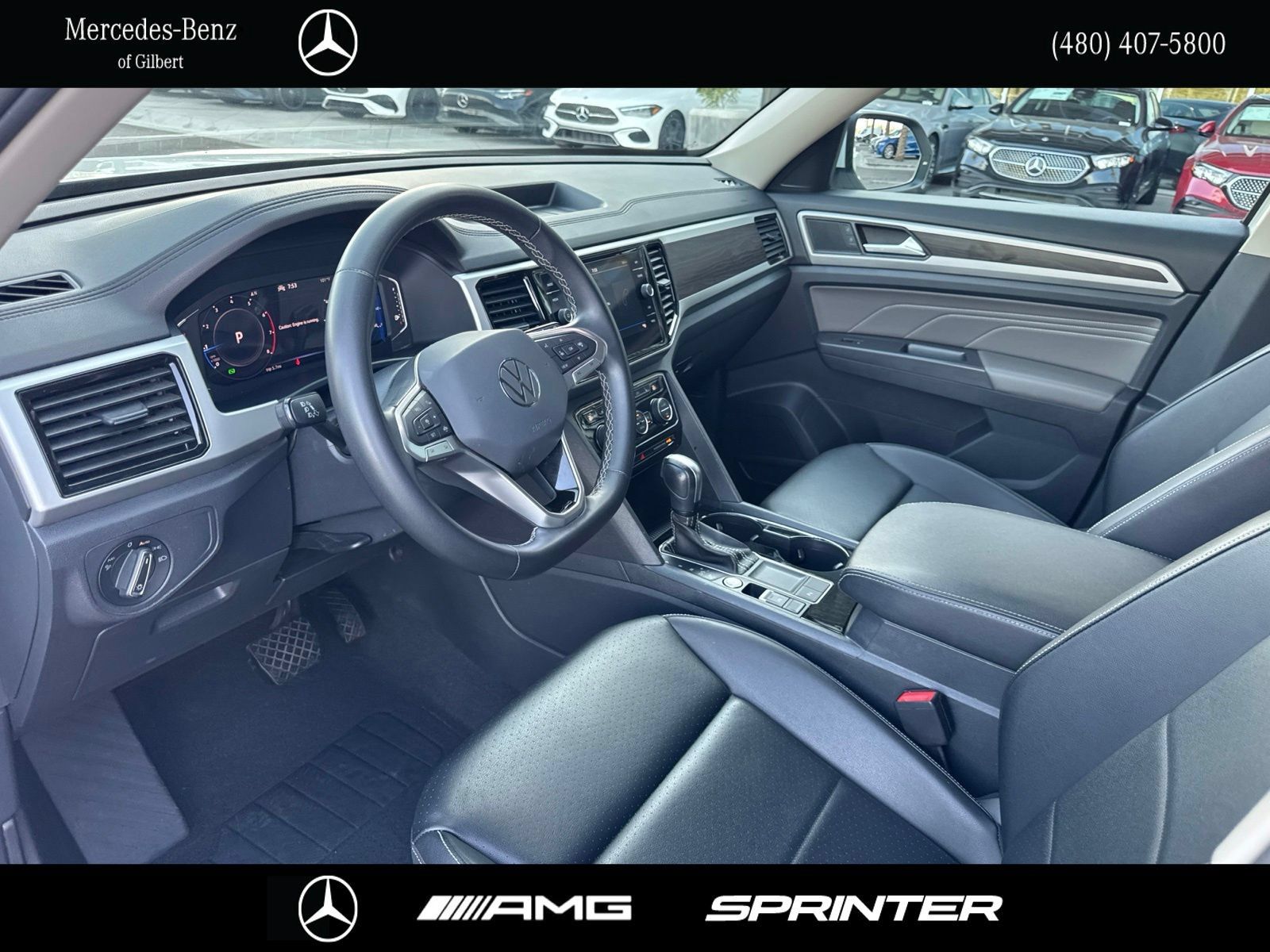 Used 2023 Volkswagen Atlas SE w/ Black Wheel Package FWD image 9