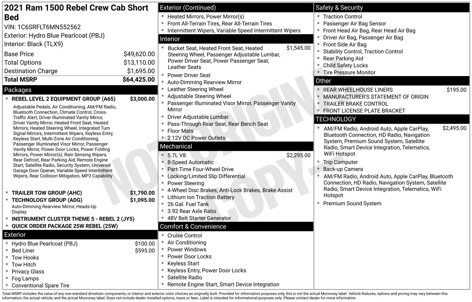 Used 2021 RAM 1500 Rebel w/ Rebel Level 2 Equipment Group AWD/4WD image 4