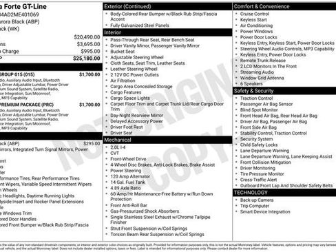 Certified 2021 Kia Forte GT-Line w/ GT-Line Premium Package image 44