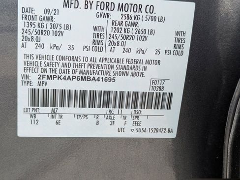 Certified 2021 Ford Edge ST AWD/4WD image 15