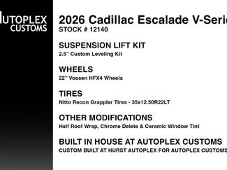 Used 2026 Cadillac Escalade V w/ LPO, ONYX Package AWD/4WD video 2
