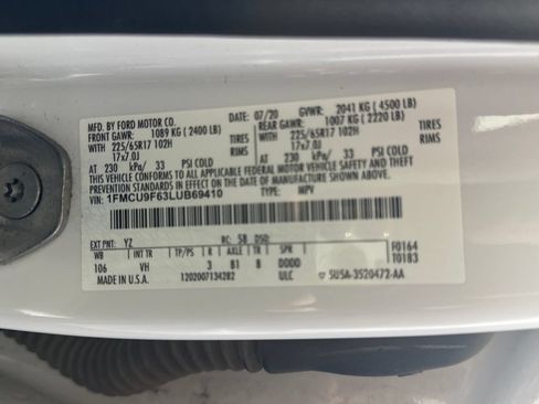 Used 2020 Ford Escape S AWD/4WD image 14