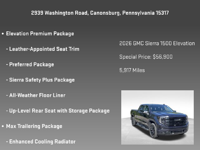 Certified 2026 GMC Sierra 1500 Elevation w/ Elevation Premium Package AWD/4WD image 25