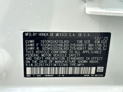 New 2026 Honda HR-V LX image 28