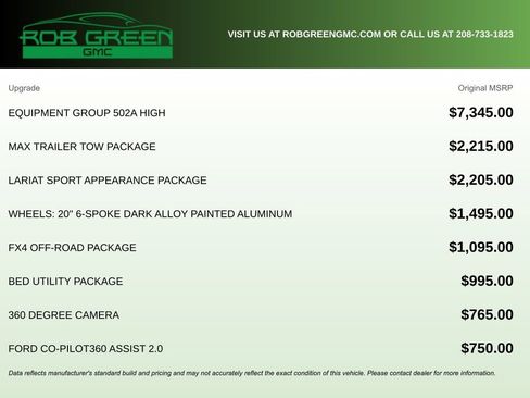 Used 2022 Ford F150 Lariat w/ Equipment Group 502A High image 5