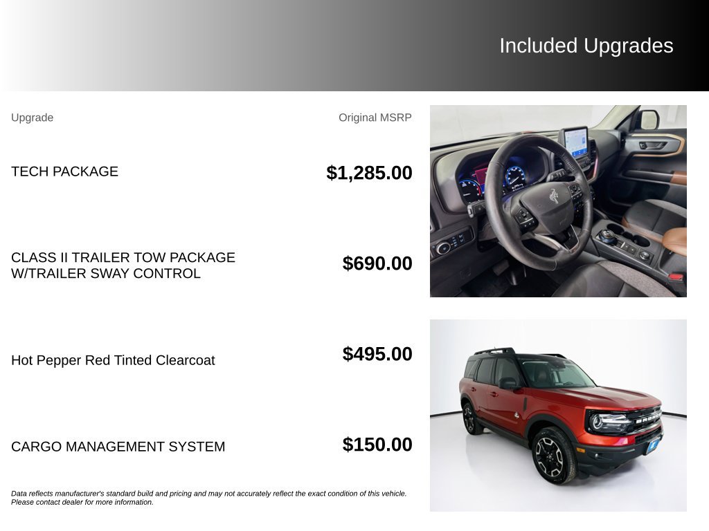 Used 2022 Ford Bronco Sport Outer Banks w/ Tech Package AWD/4WD image 5