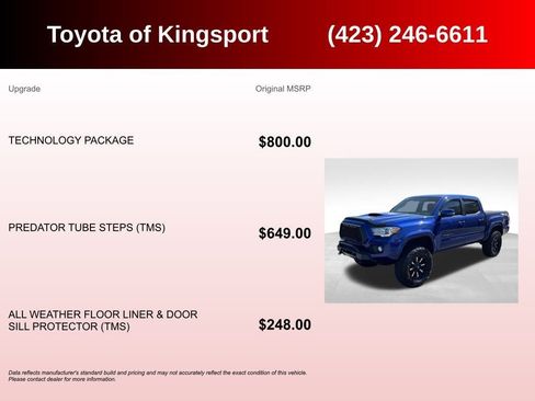 Used 2022 Toyota Tacoma TRD Sport w/ Technology Package image 3