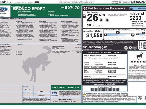 Certified 2021 Ford Bronco Sport Big Bend image 33