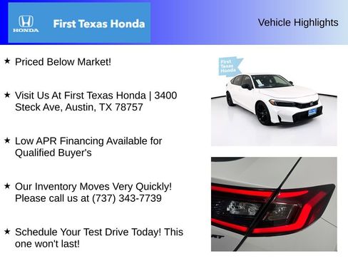 New 2026 Honda Civic Sport image 5