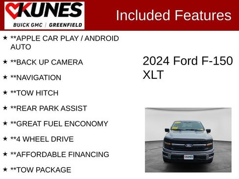 Used 2024 Ford F150 XLT w/ Tow/Haul Package AWD/4WD image 2