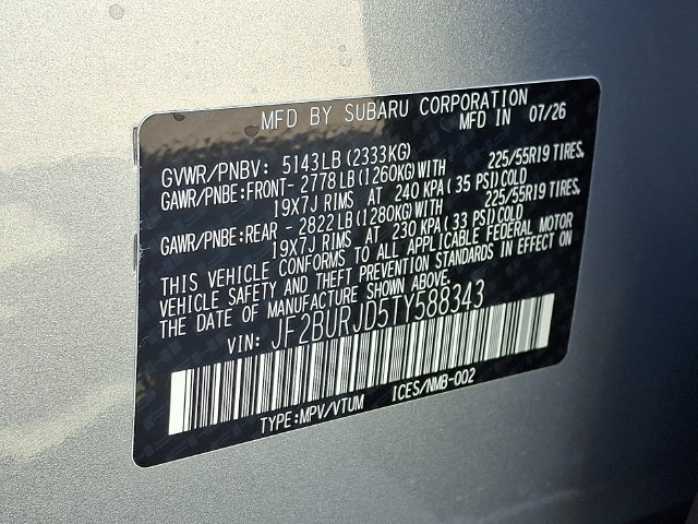 New 2026 Subaru Outback Touring XT AWD/4WD image 17