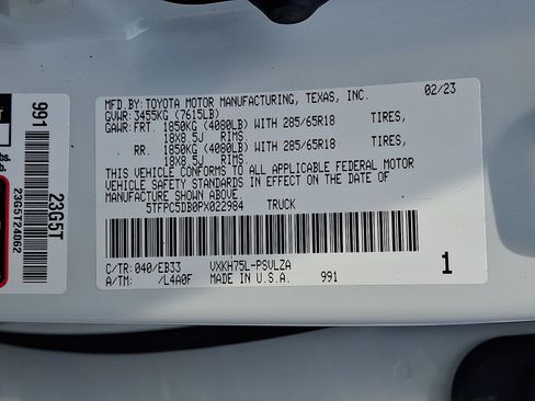 Used 2023 Toyota Tundra TRD Pro AWD/4WD image 29