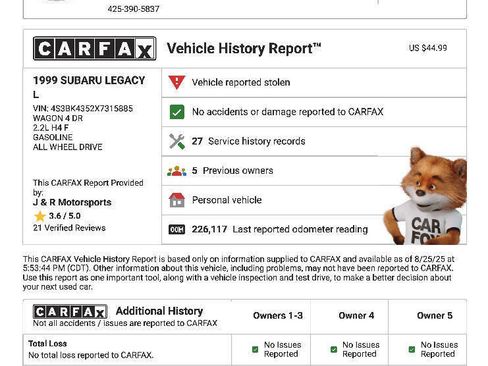 Used 1999 Subaru Legacy L image 24