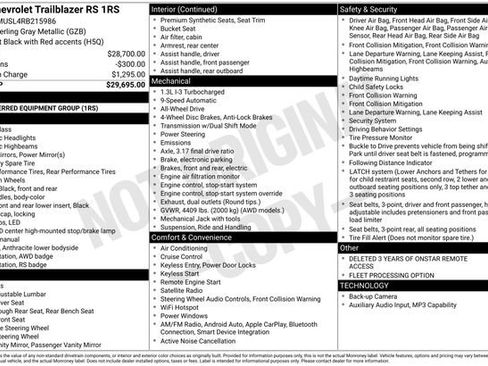 Used 2024 Chevrolet TrailBlazer RS image 11