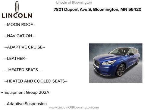 Used 2020 Lincoln Corsair Reserve w/ Equipment Group 202A AWD/4WD image 5